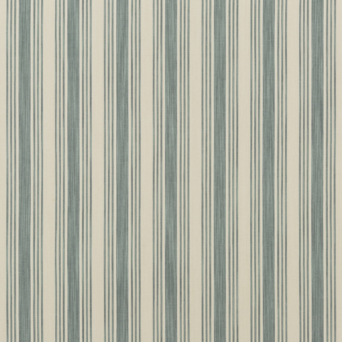 Hammock Stripe fabric in teal color - pattern FD759.R11.0 - by Mulberry in the Festival collection
