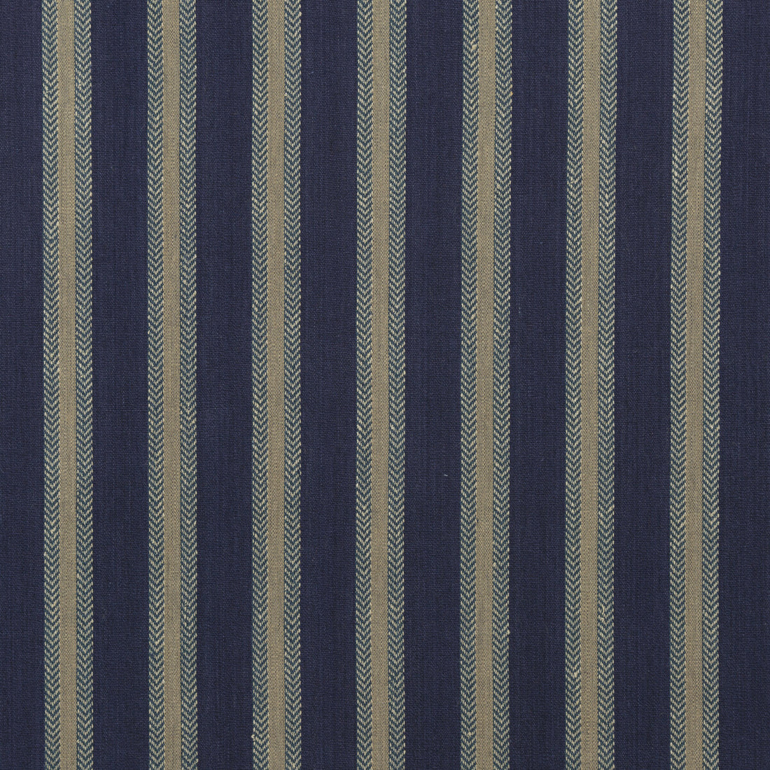 Chester Stripe fabric in indigo color - pattern FD760.H10.0 - by Mulberry in the Festival collection