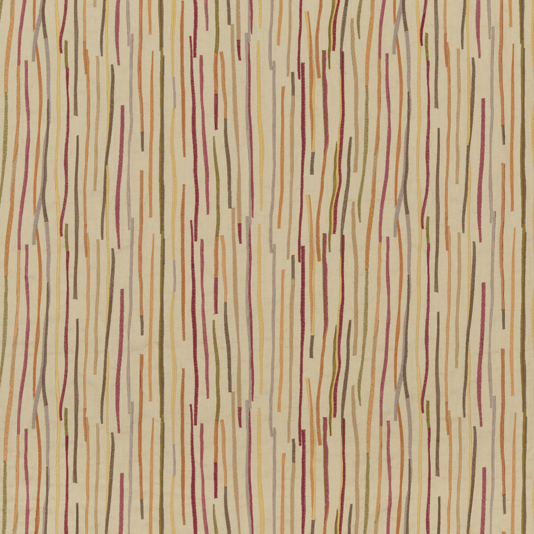 Fiesta Stripe fabric in red/sienna color - pattern FD769.V165.0 - by Mulberry in the Festival collection