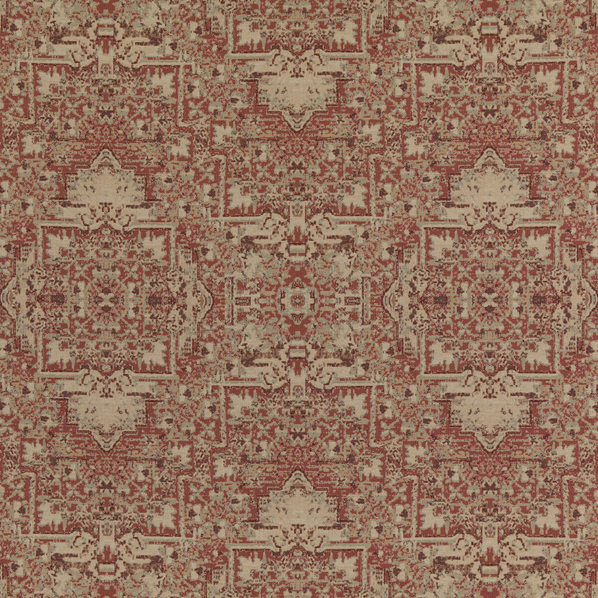 Faded Tapestry fabric in spice color - pattern FD782.T30.0 - by Mulberry in the Modern Country I collection