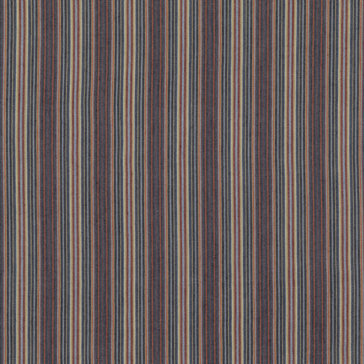 Falconer Stripe fabric in indigo/red color - pattern FD789.G103.0 - by Mulberry in the Mulberry Stripes II collection