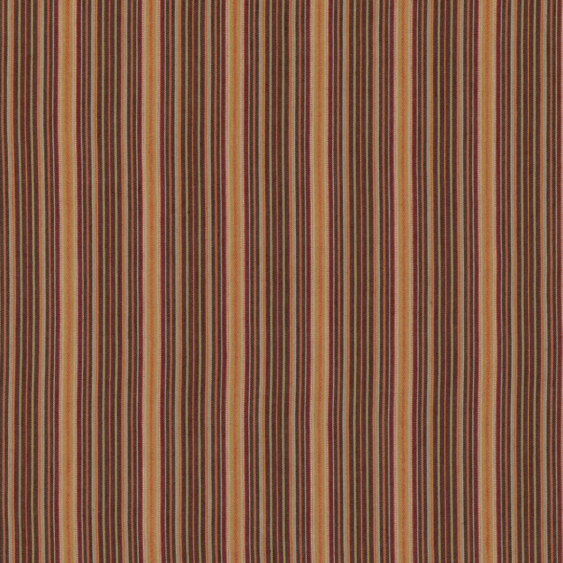Falconer Stripe fabric in spice color - pattern FD789.T30.0 - by Mulberry in the Mulberry Stripes II collection