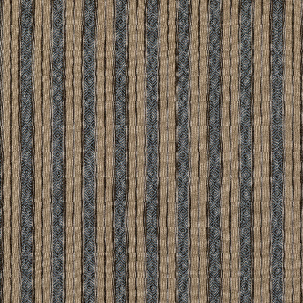 Cowdray Stripe fabric in denim color - pattern FD790.G34.0 - by Mulberry in the Mulberry Stripes II collection