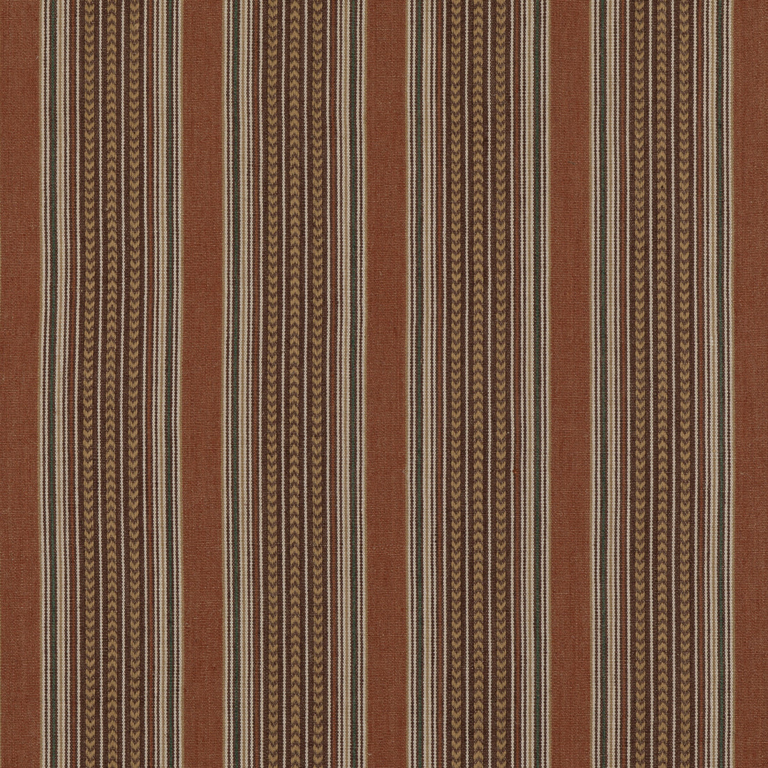 Berber Stripe fabric in spice color - pattern FD792.T30.0 - by Mulberry in the Mulberry Stripes II collection