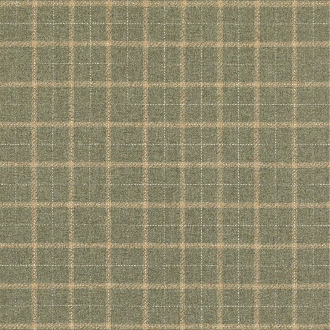 Bowmont fabric in lovat color - pattern FD806.R106.0 - by Mulberry in the Mulberry Wools III collection