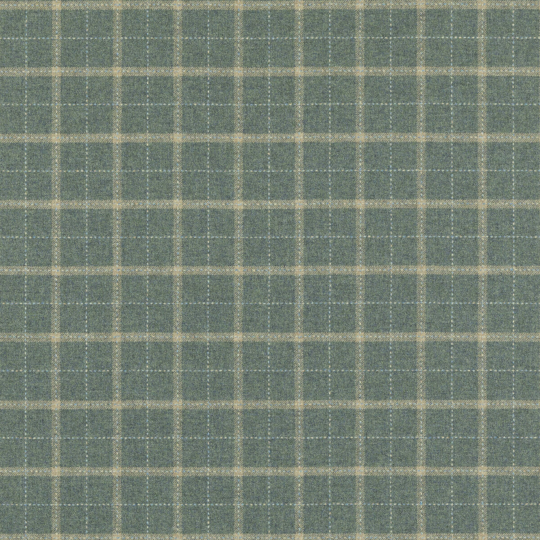 Bowmont fabric in teal color - pattern FD806.R11.0 - by Mulberry in the Mulberry Wools IV collection