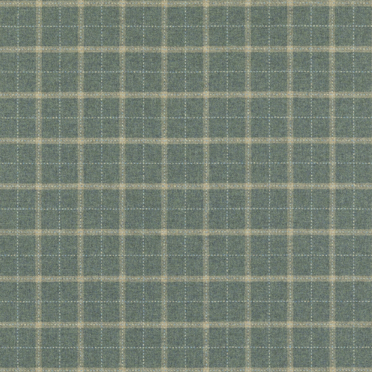Bowmont fabric in teal color - pattern FD806.R11.0 - by Mulberry in the Mulberry Wools IV collection