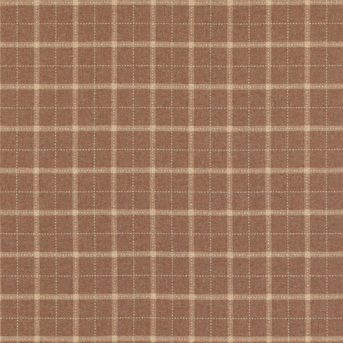 Bowmont fabric in russet color - pattern FD806.V55.0 - by Mulberry in the Mulberry Wools IV collection