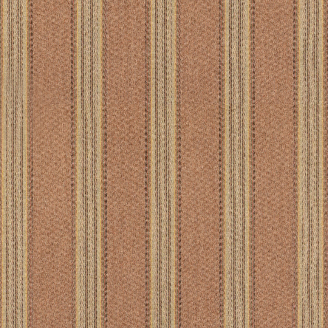 Moray Stripe fabric in rose/sand color - pattern FD808.V59.0 - by Mulberry in the Mulberry Wools IV collection