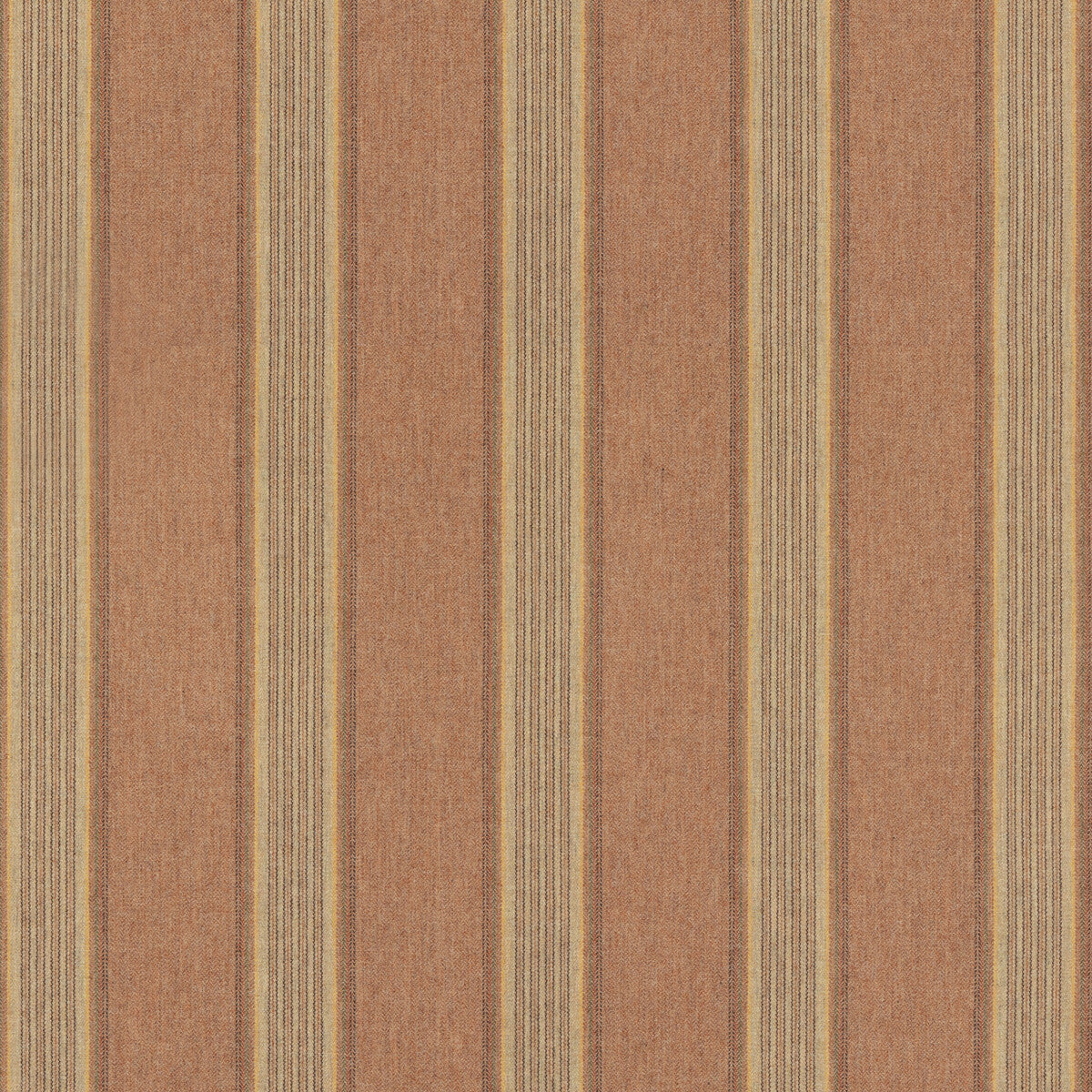 Moray Stripe fabric in rose/sand color - pattern FD808.V59.0 - by Mulberry in the Mulberry Wools IV collection
