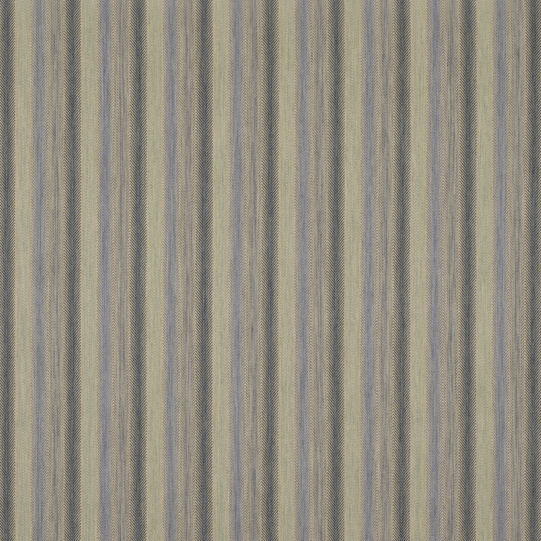 Shepton Stripe fabric in blue color - pattern FD811.H101.0 - by Mulberry in the Icons Fabrics collection