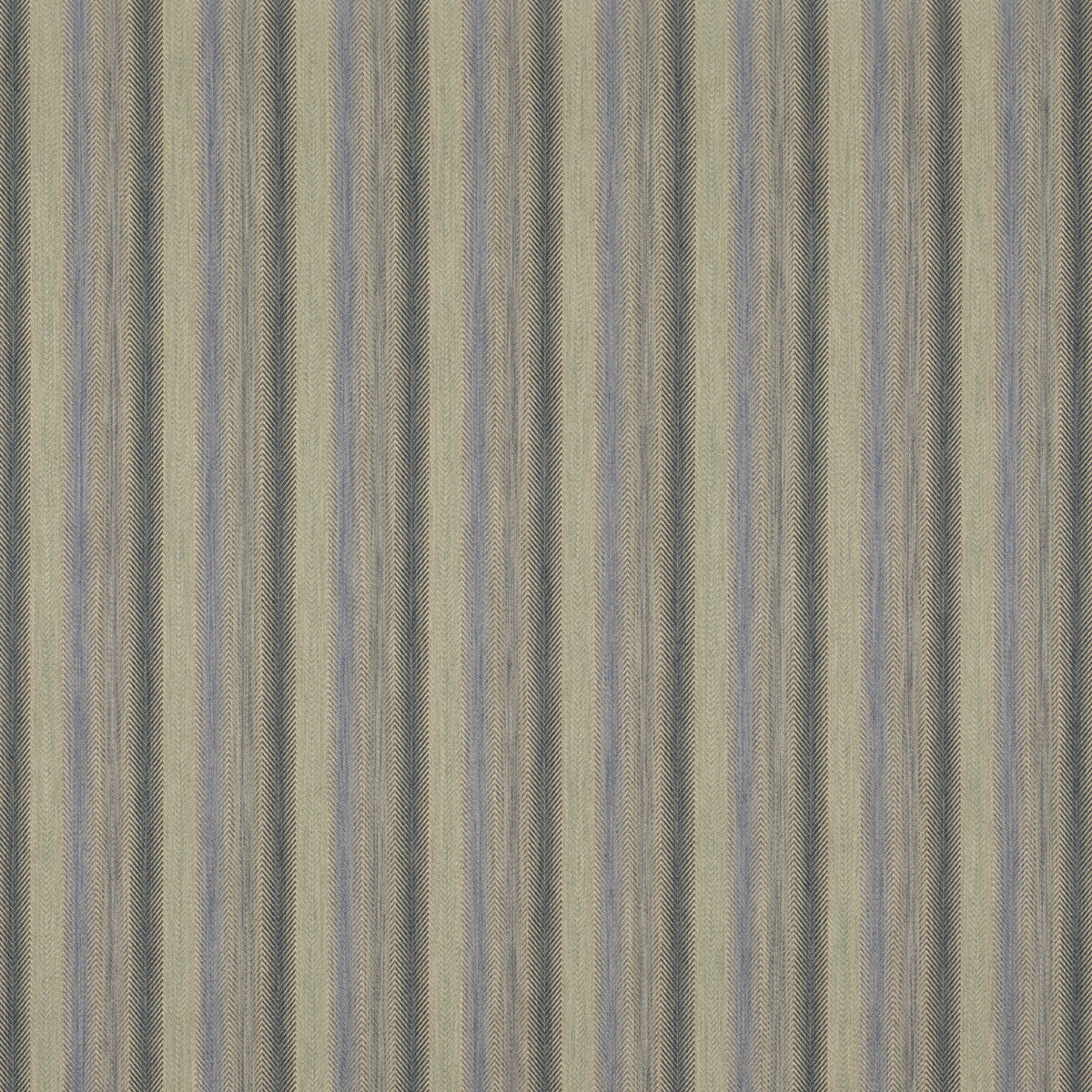 Shepton Stripe fabric in blue color - pattern FD811.H101.0 - by Mulberry in the Icons Fabrics collection