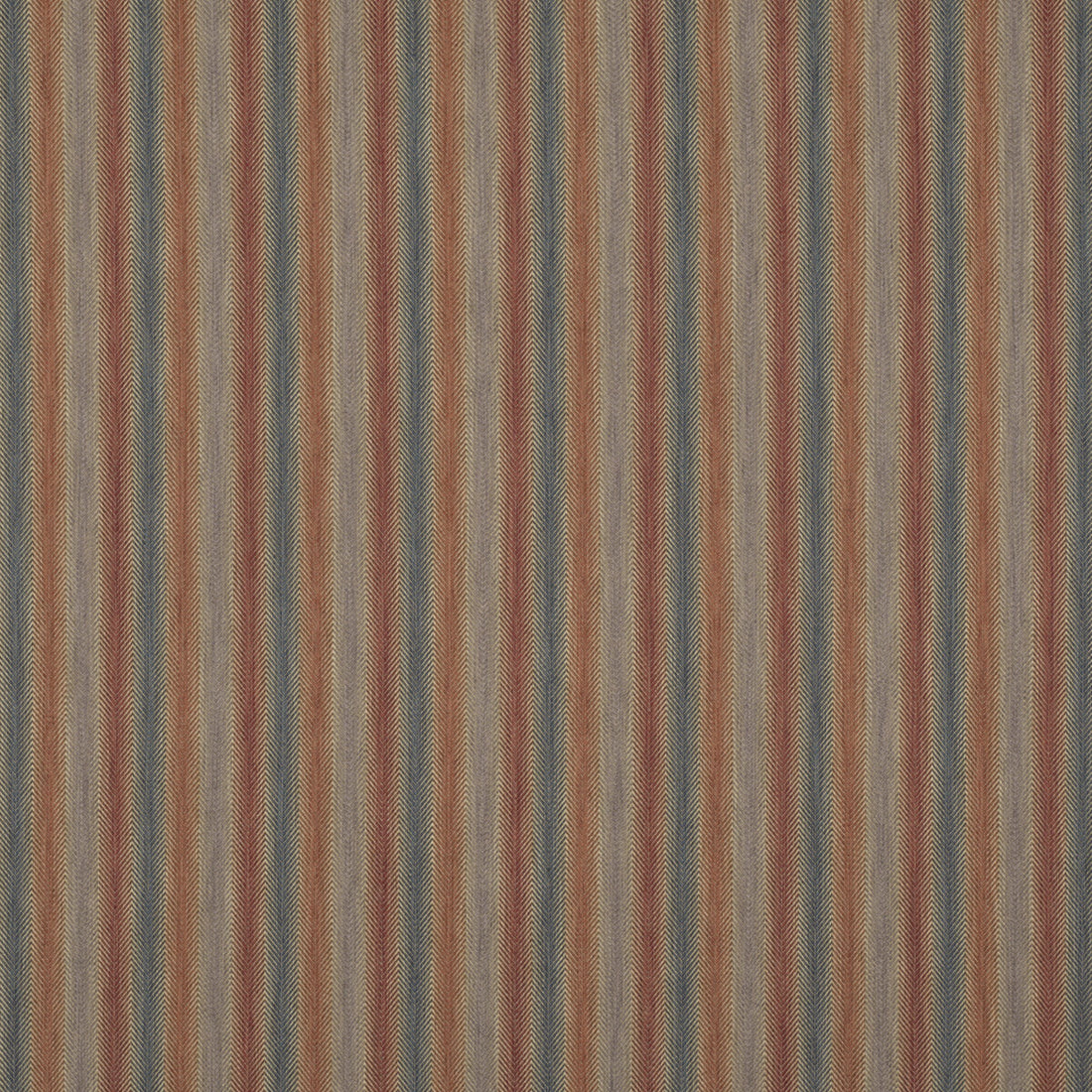 Shepton Stripe fabric in red/blue color - pattern FD811.V110.0 - by Mulberry in the Icons Fabrics collection