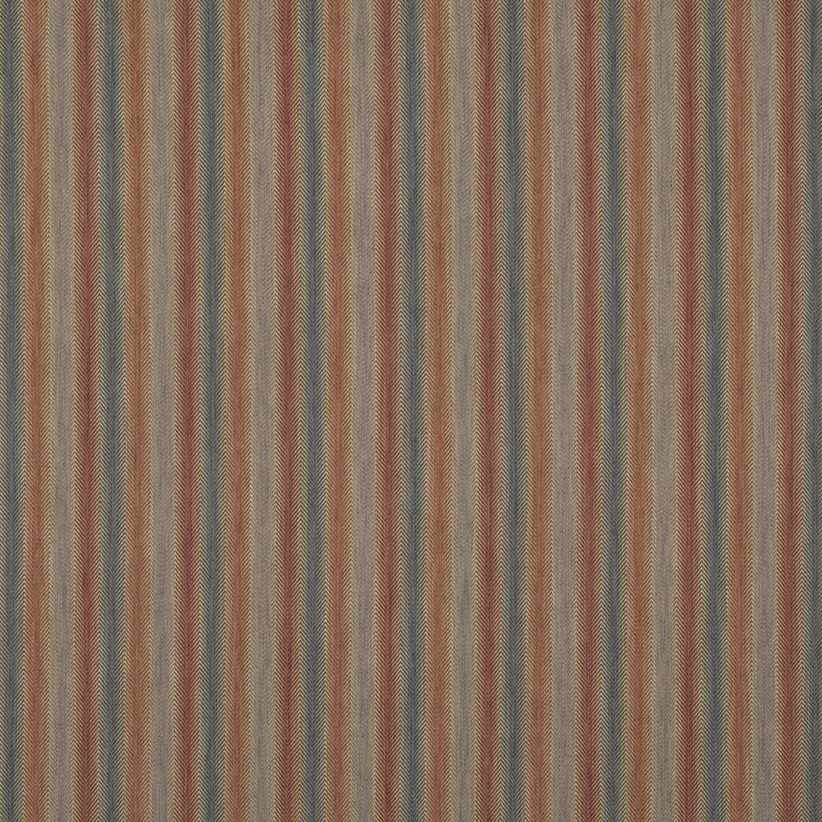 Shepton Stripe fabric in red/blue color - pattern FD811.V110.0 - by Mulberry in the Icons Fabrics collection