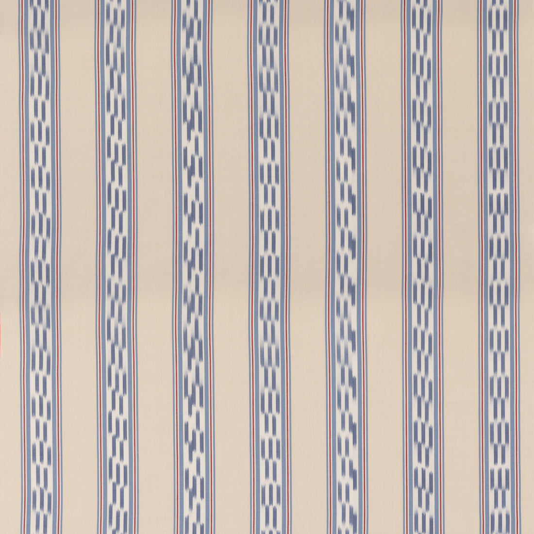 Breezy Stripe fabric in blue/red color - pattern FD819.G103.0 - by Mulberry in the Westerly Stripes collection