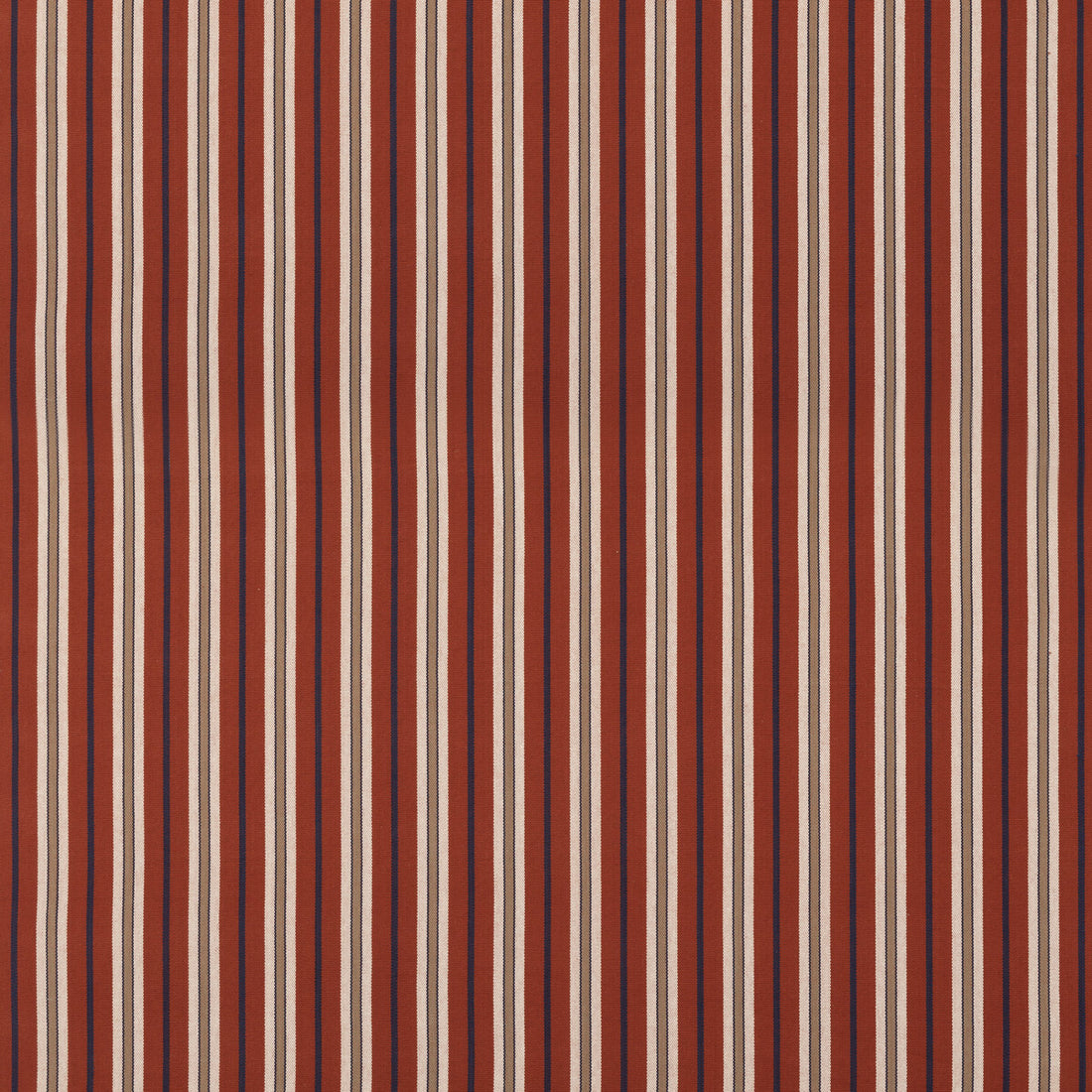 Starboard Stripe fabric in red/indigo color - pattern FD828.V110.0 - by Mulberry in the Westerly Stripes collection