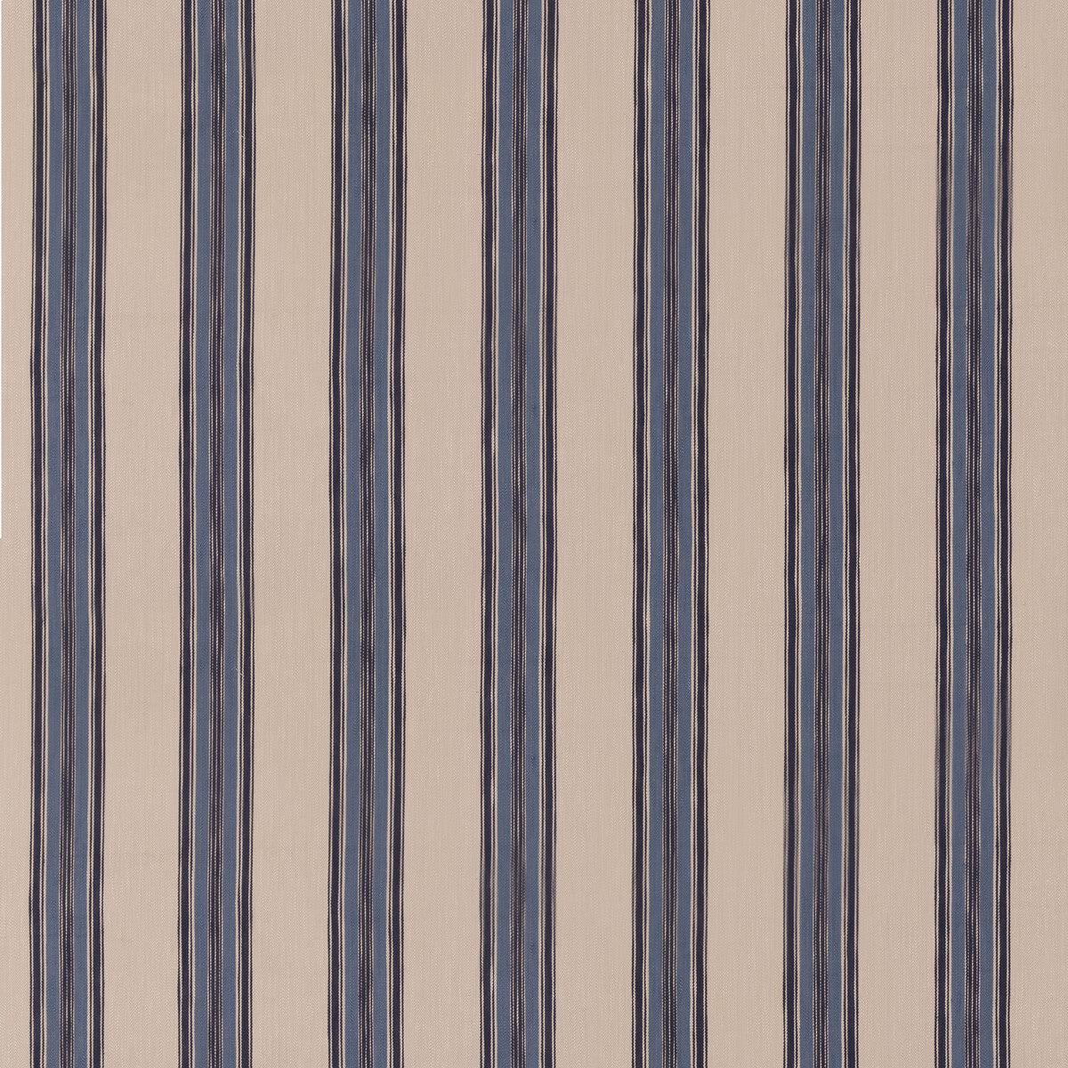 Falmouth Stripe fabric in indigo color - pattern FD829.H10.0 - by Mulberry in the Westerly Stripes collection