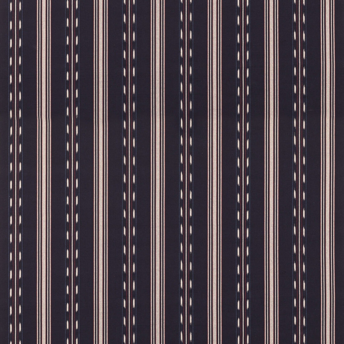 Eastwind Stripe fabric in indigo/red color - pattern FD830.G103.0 - by Mulberry in the Westerly Stripes collection