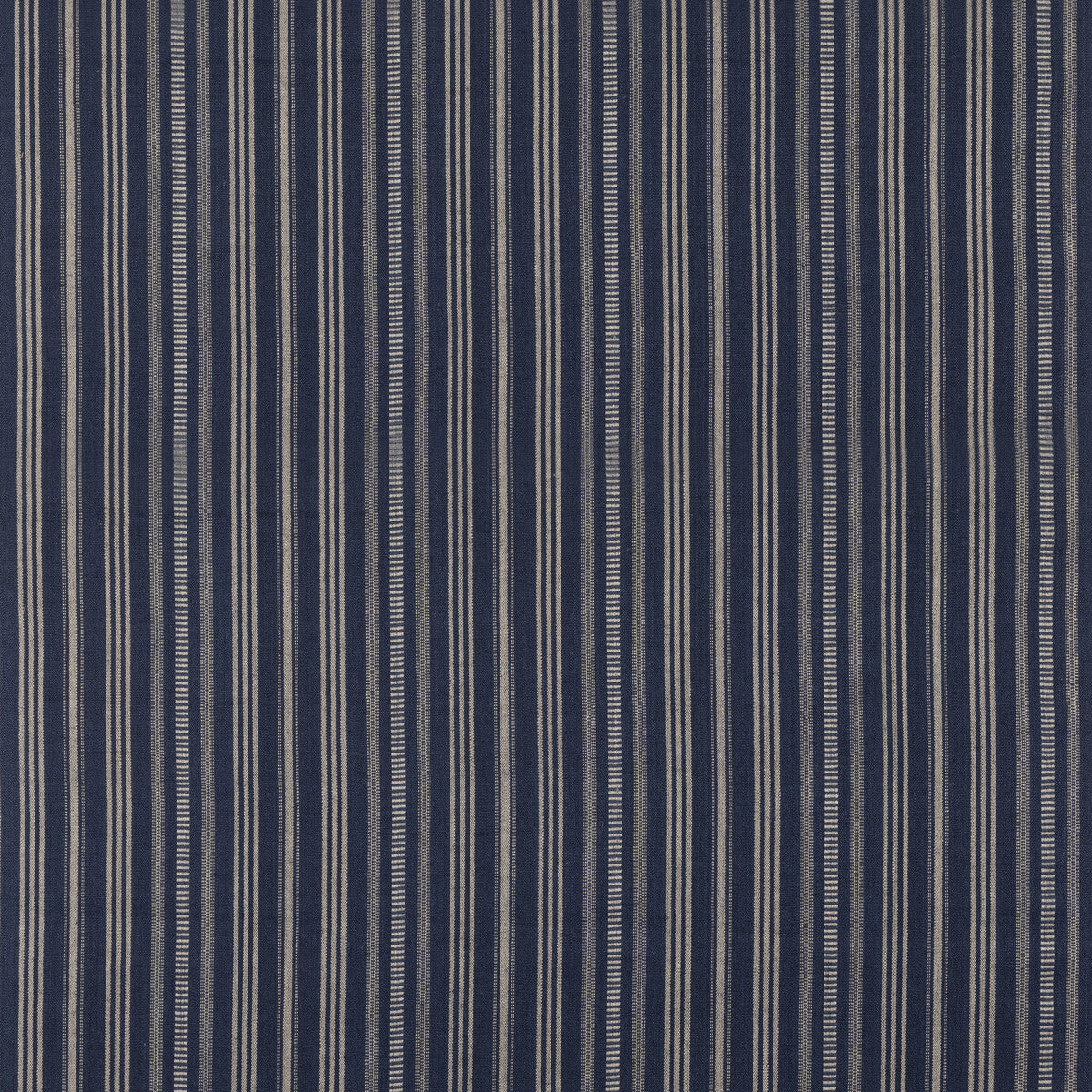 Signal Stripe fabric in indigo color - pattern FD831.H10.0 - by Mulberry in the Westerly Stripes collection