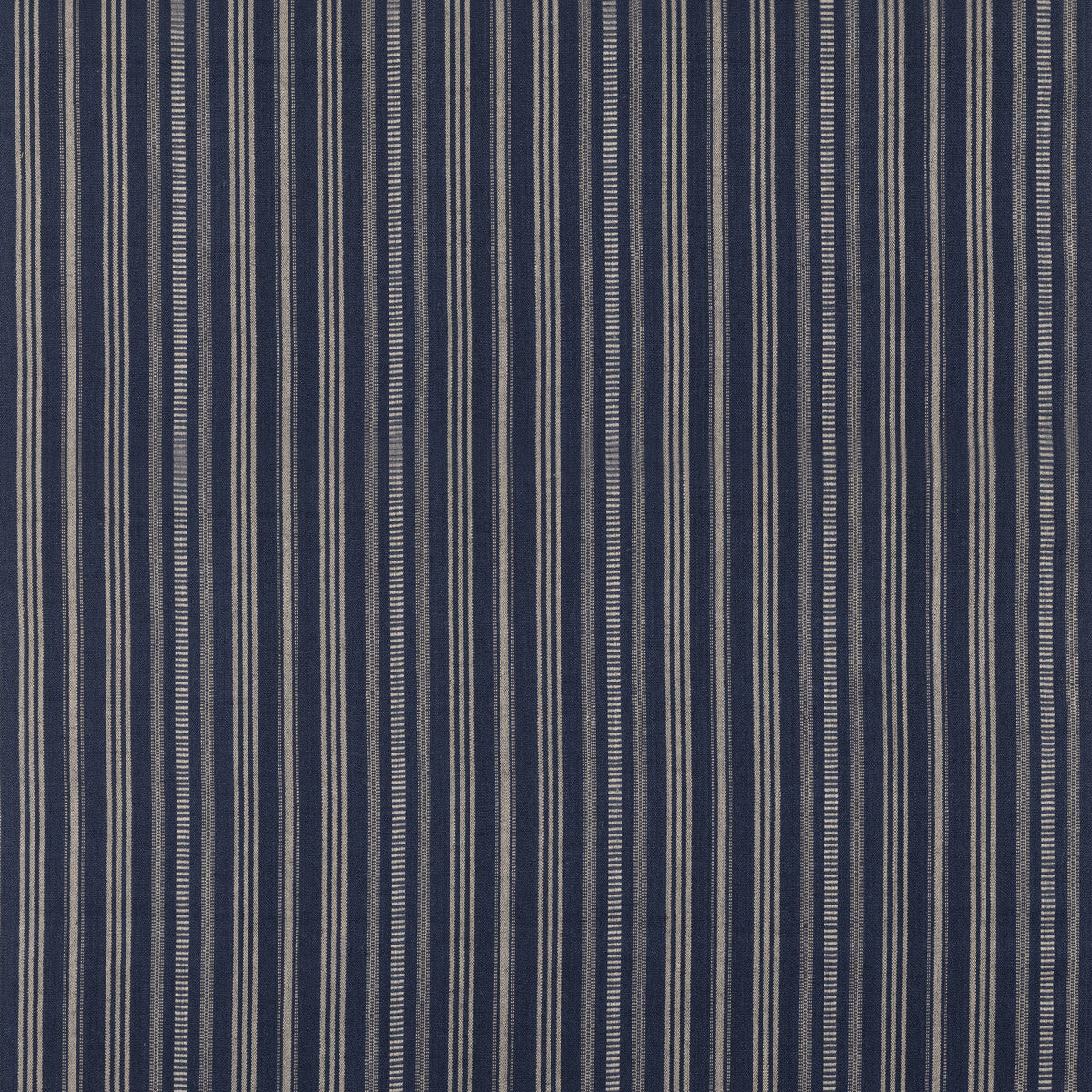 Signal Stripe fabric in indigo color - pattern FD831.H10.0 - by Mulberry in the Westerly Stripes collection