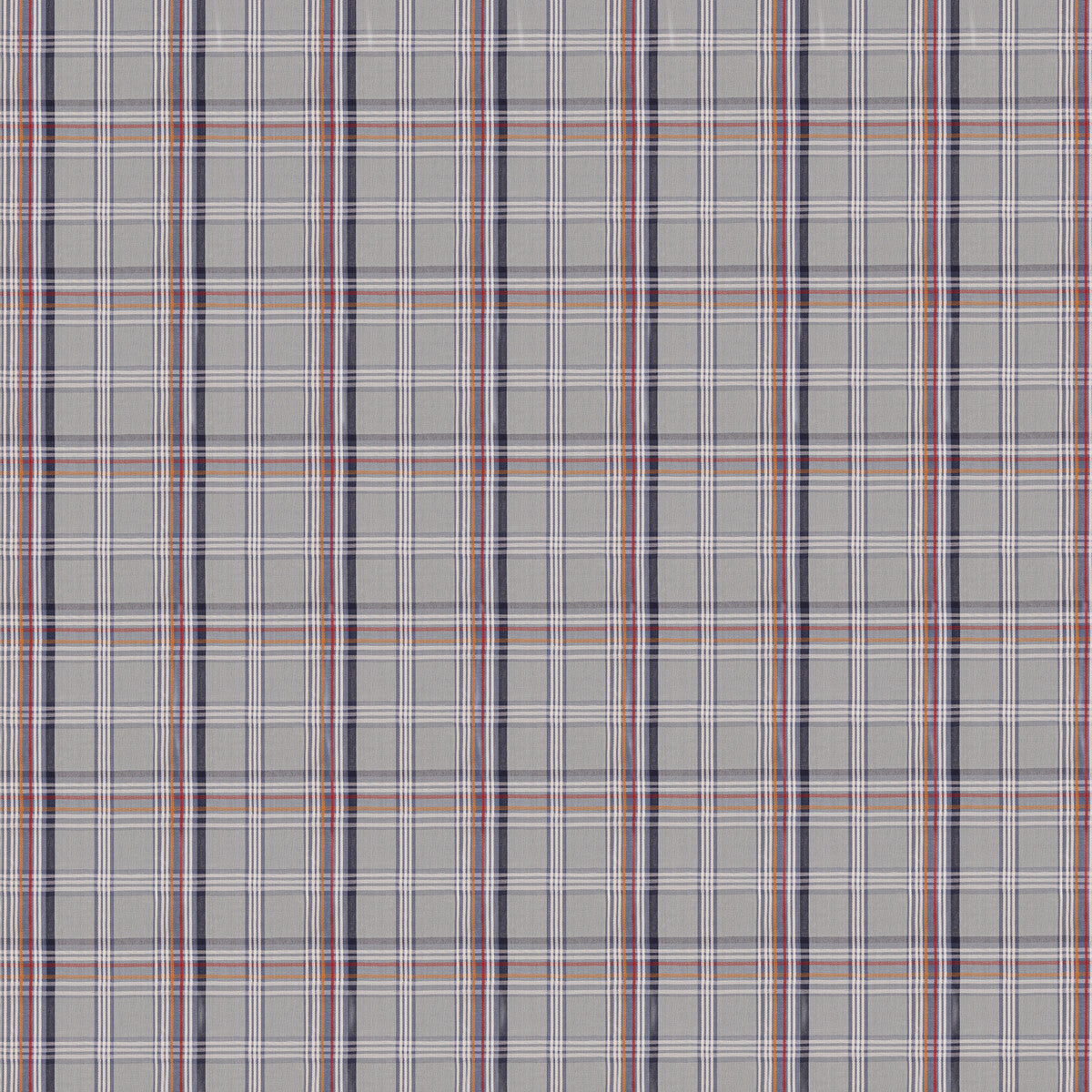 Ocean Check fabric in blue color - pattern FD832.H101.0 - by Mulberry in the Westerly Stripes collection