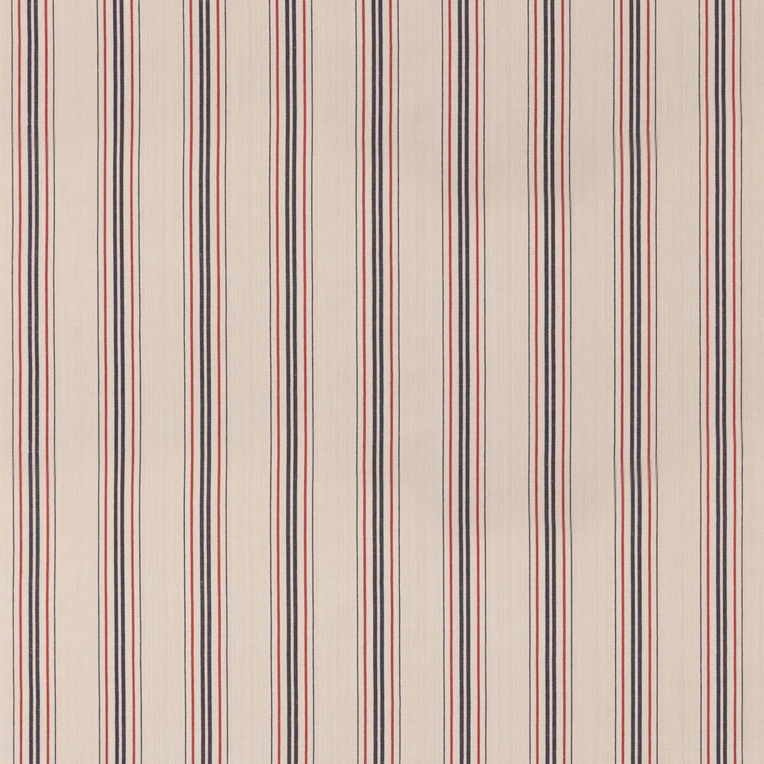 Seaford Stripe fabric in blue/red color - pattern FD834.G103.0 - by Mulberry in the Westerly Stripes collection