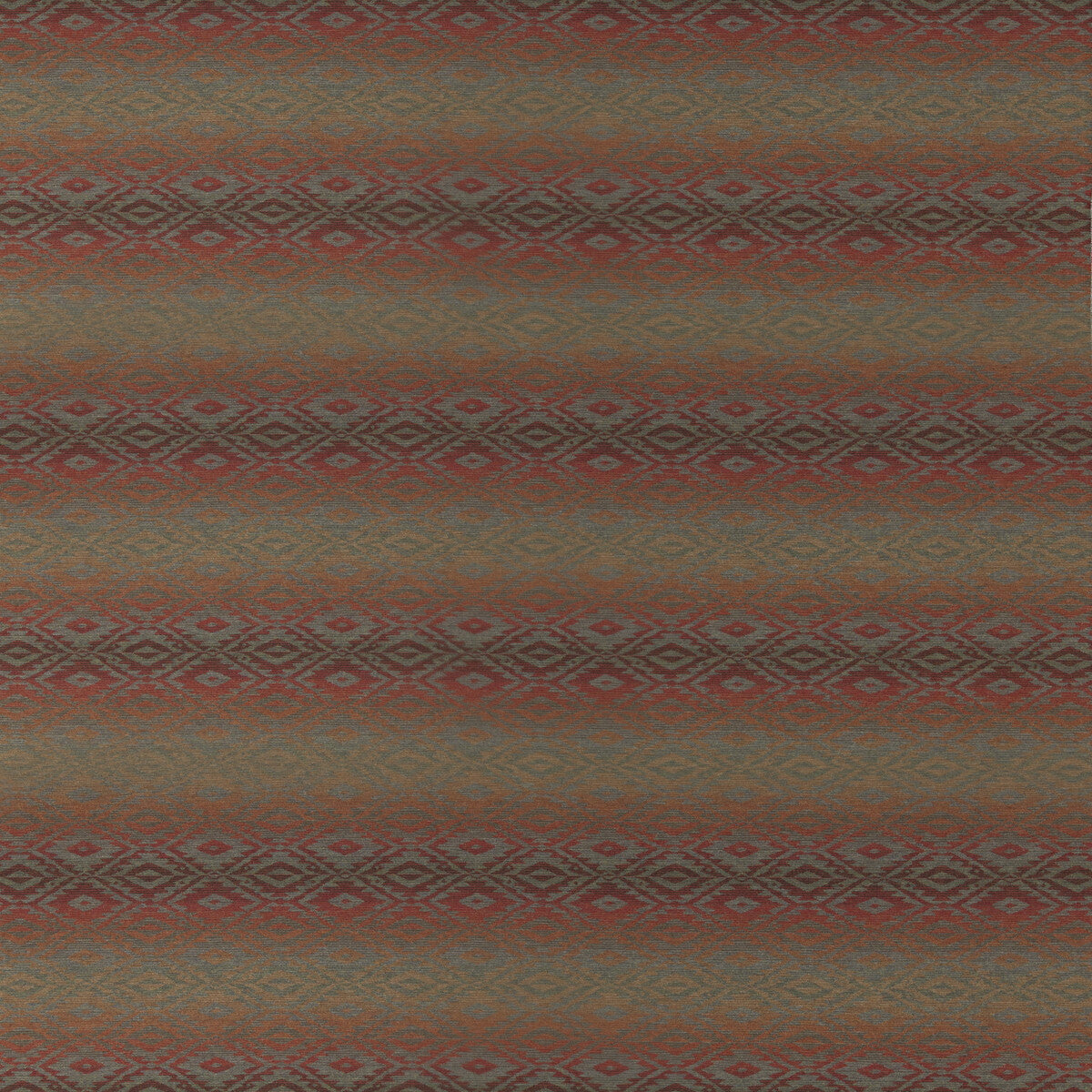 Beaumaris fabric in red green color - pattern number FD836.V90.0 - by Mulberry in the Mulberry Wools V collection