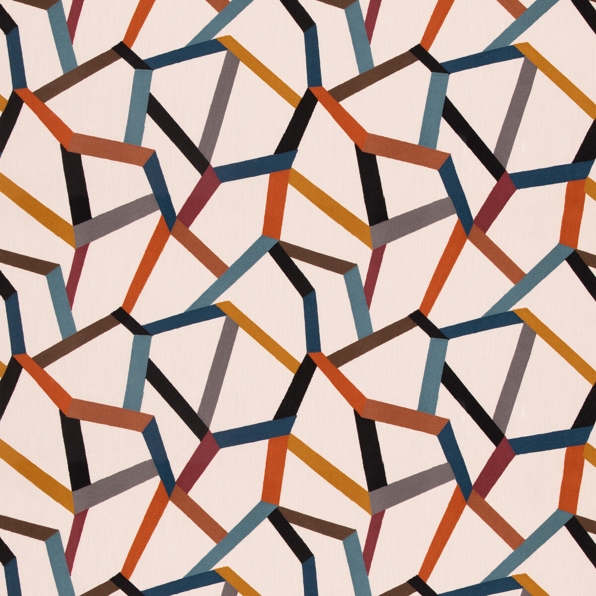 Beltane fabric in teal spice color - pattern number FD848.R50.0 - by Mulberry in the Mulberry Country Walk collection
