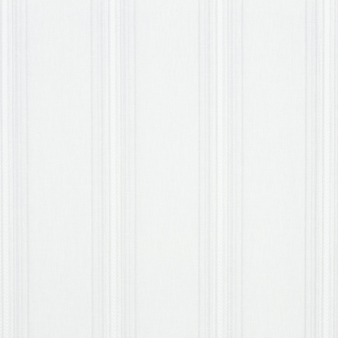 Bromley Stripe fabric in snow white color - pattern number FWW7101 - by Thibaut in the Atmosphere collection