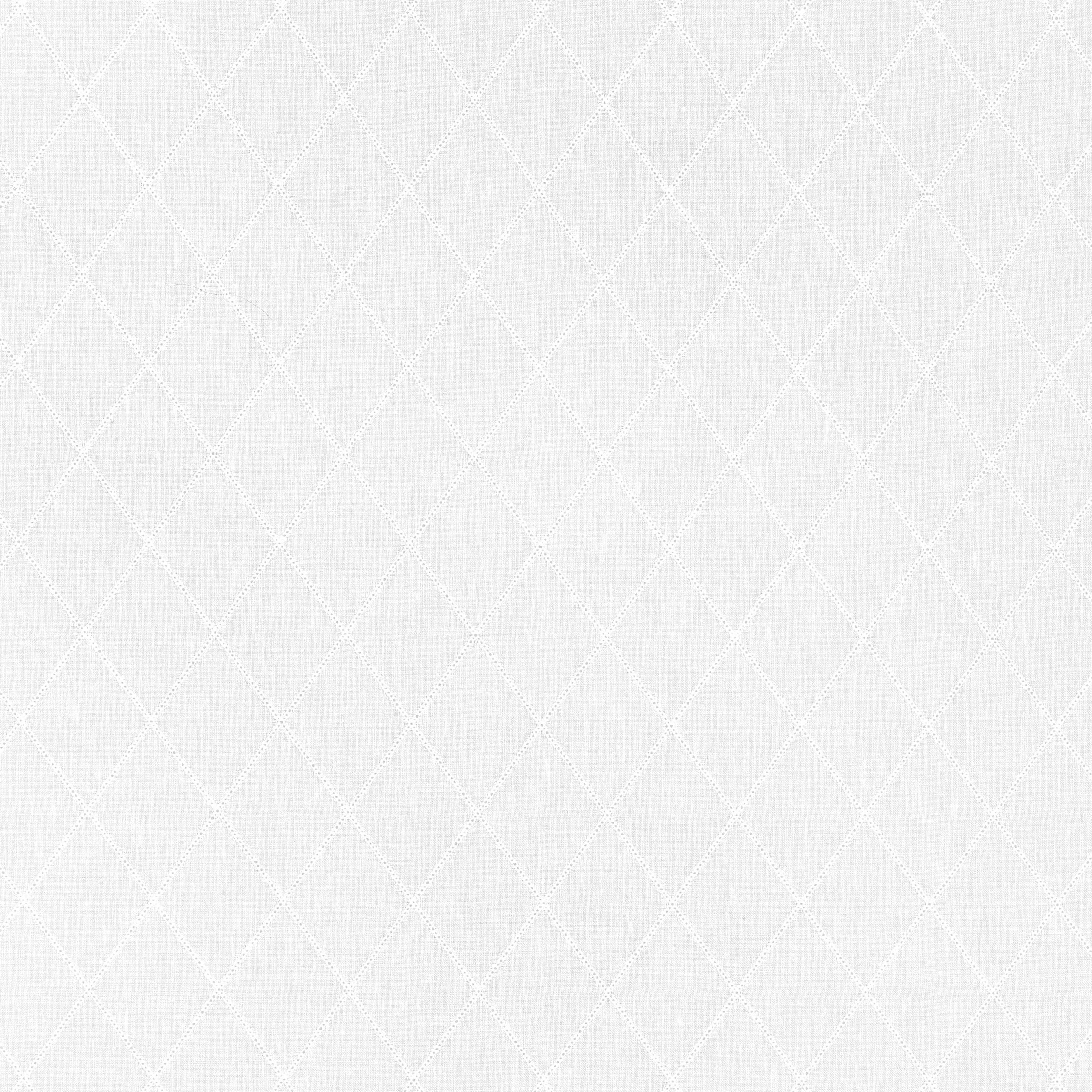 Skipton Trellis fabric in snow white color - pattern number FWW7104 - by Thibaut in the Atmosphere collection