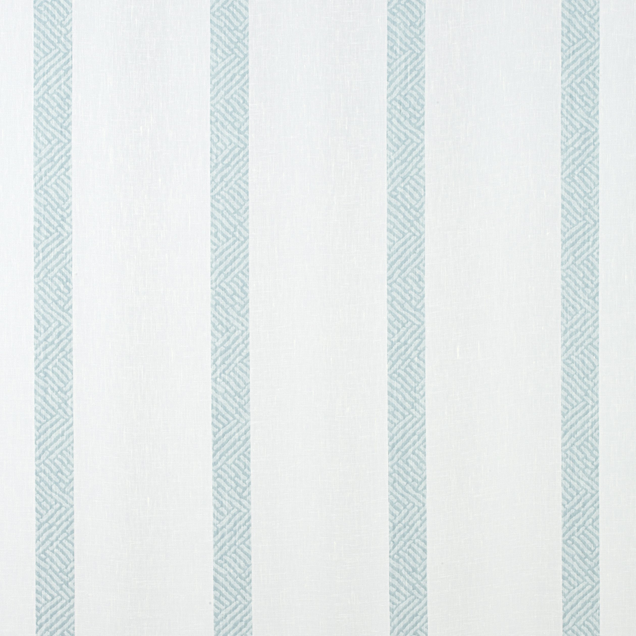 Cobble Hill Stripe fabric in spa blue color - pattern number FWW7126 - by Thibaut in the Atmosphere collection