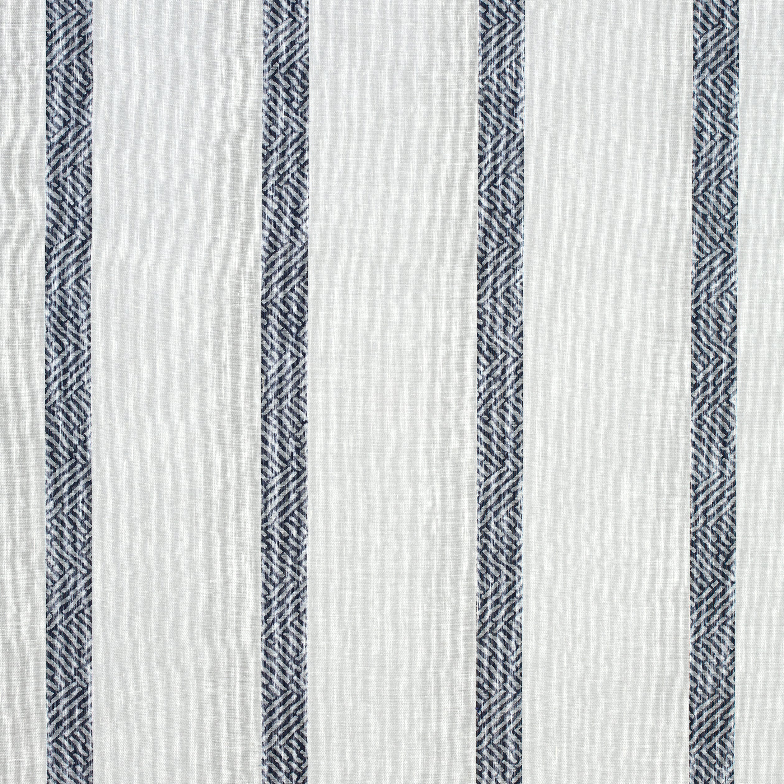 Cobble Hill Stripe fabric in navy color - pattern number FWW7127 - by Thibaut in the Atmosphere collection