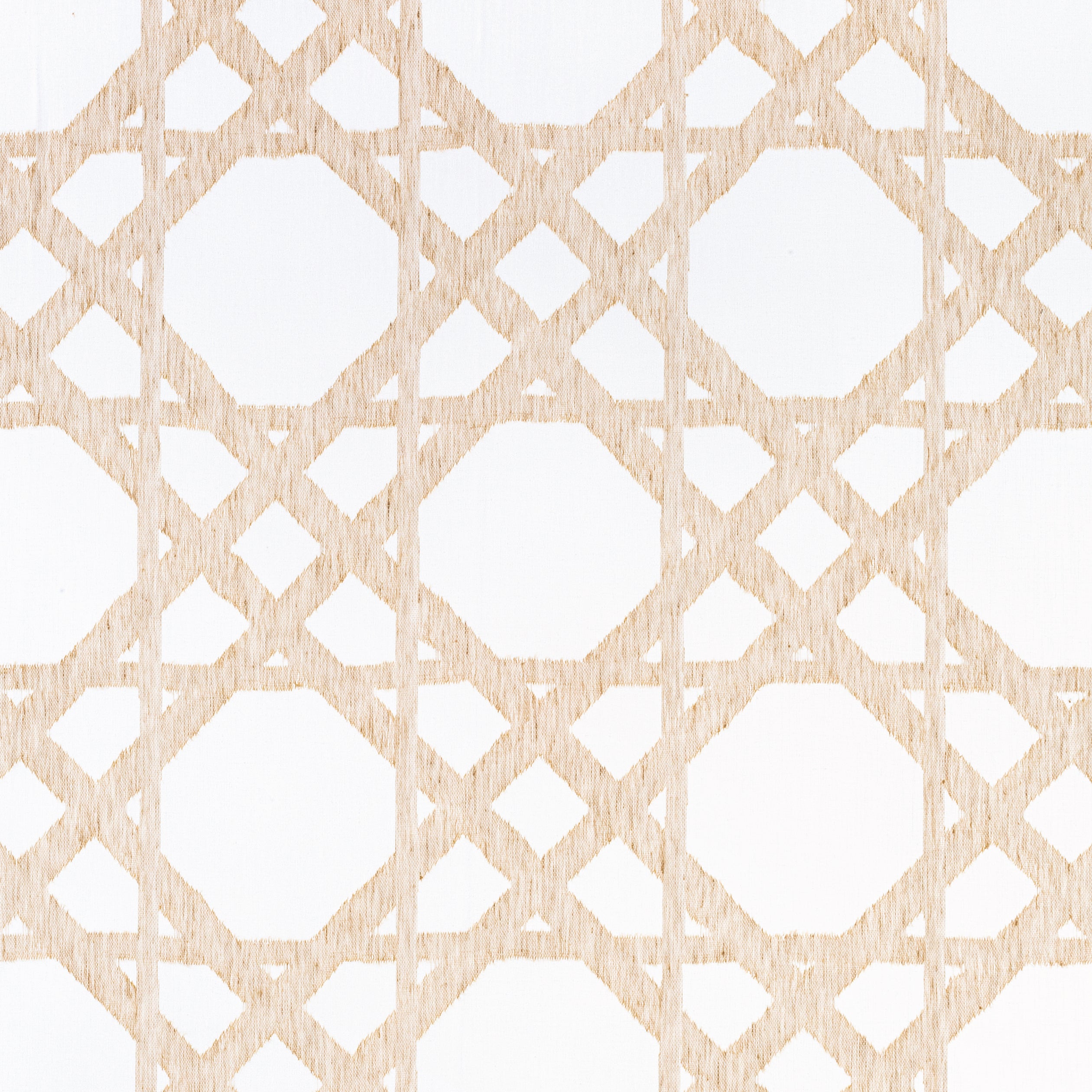 Cyrus Cane Sheer fabric in sand color - pattern number FWW7133 - by Thibaut in the Atmosphere collection