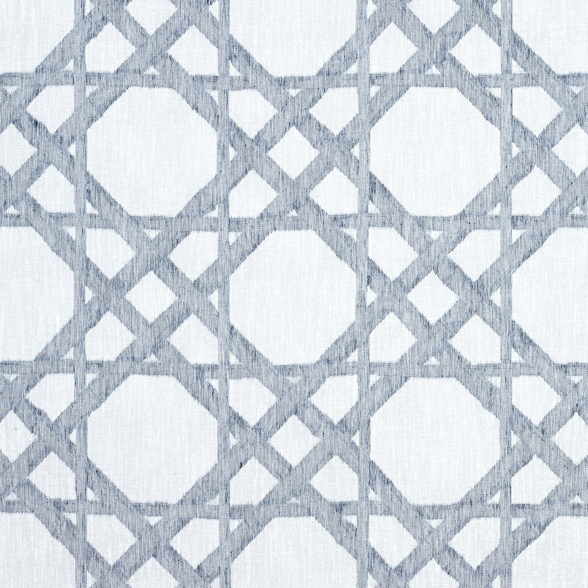 Cyrus Cane Sheer fabric in navy color - pattern number FWW7134 - by Thibaut in the Atmosphere collection