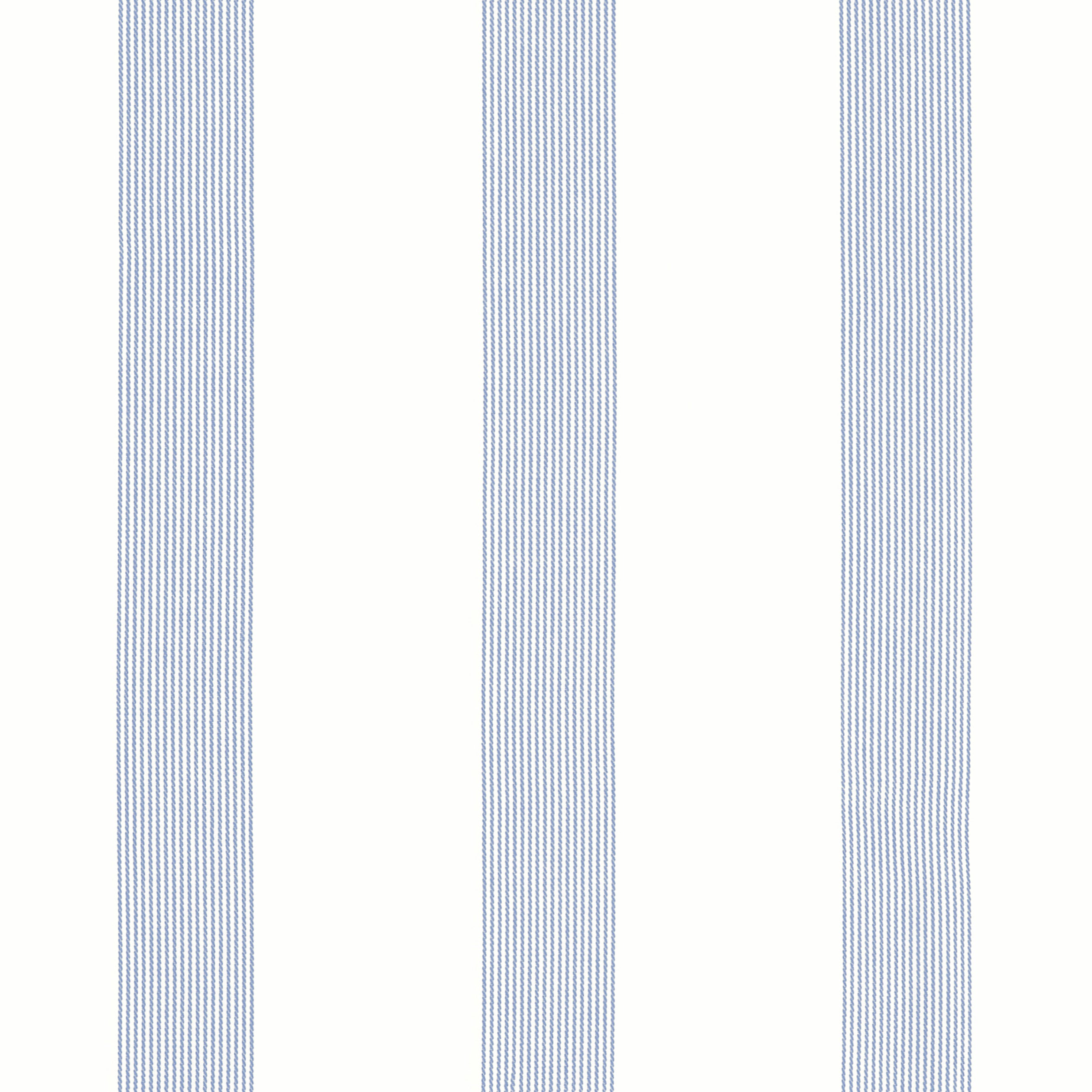 Sabine fabric in stripe oxford blue color - pattern number FWW81736 - by Thibaut in the Locale Wide Width collection