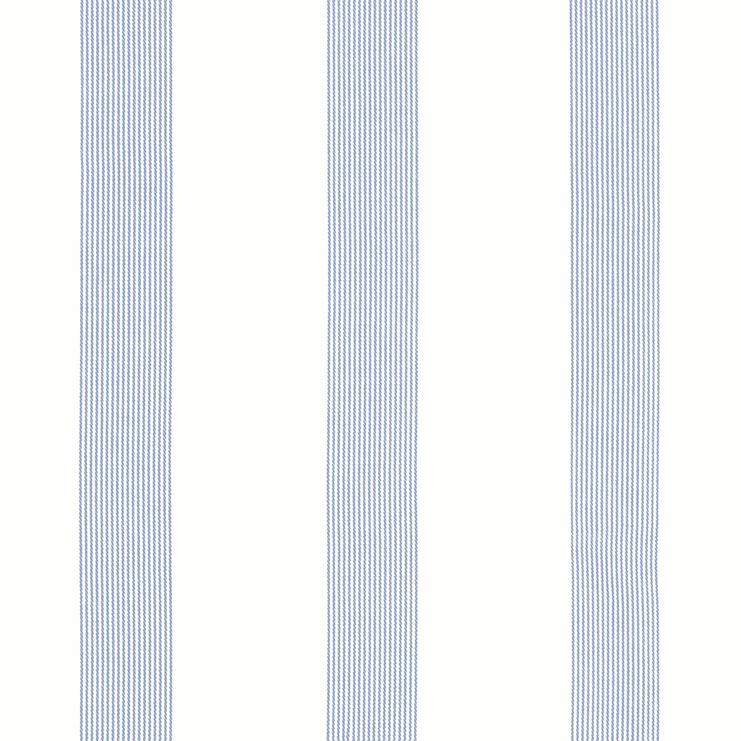 Sabine fabric in stripe oxford blue color - pattern number FWW81736 - by Thibaut in the Locale Wide Width collection