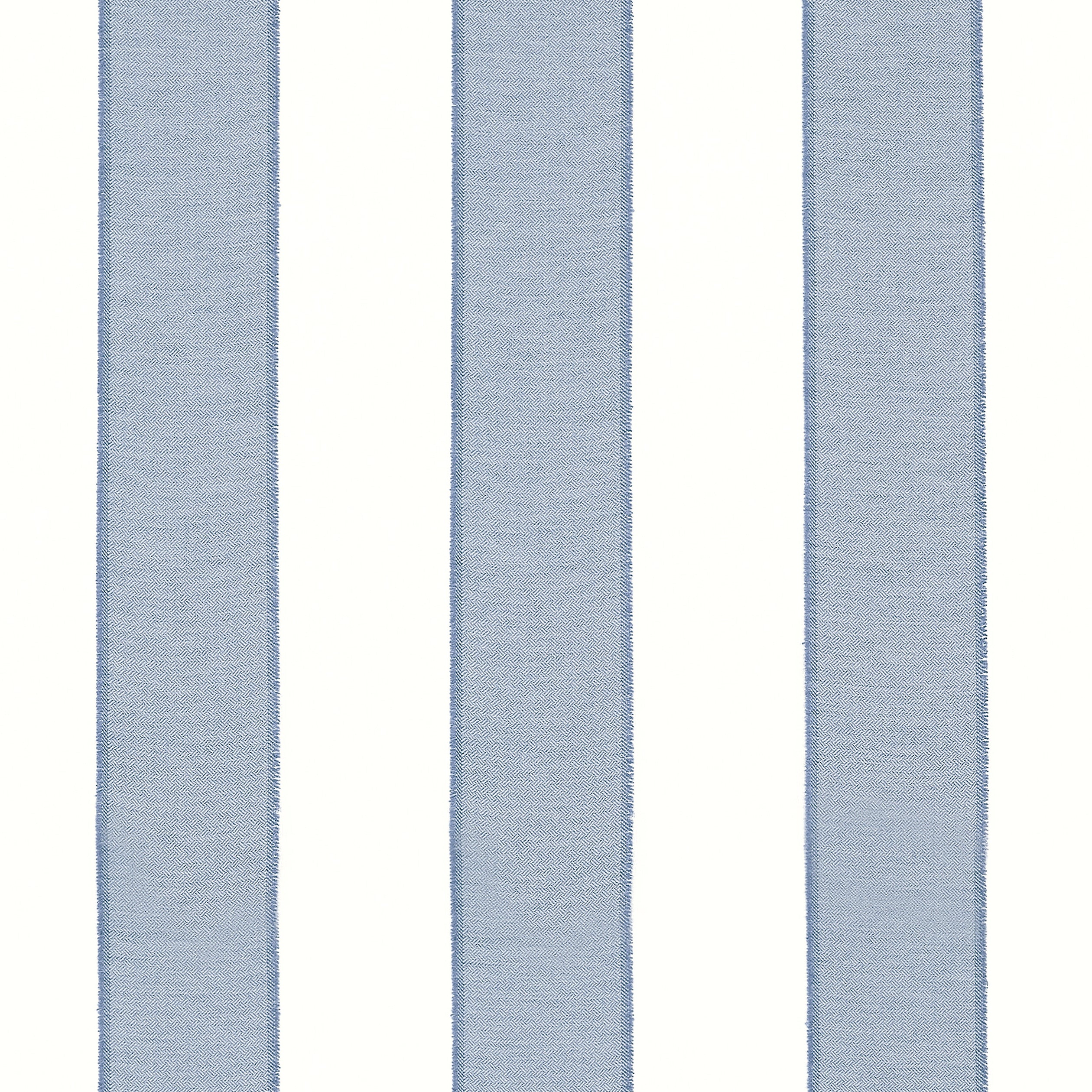 Intaglio Stripe fabric in oxford blue color - pattern number FWW81745 - by Thibaut in the Locale Wide Width collection