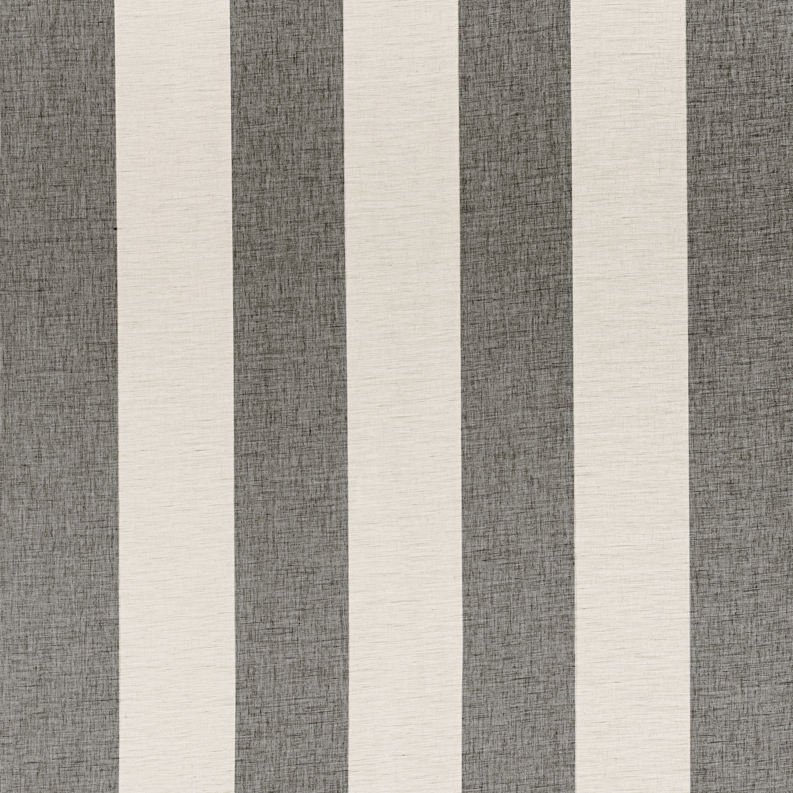 Newport Stripe fabric in black and linen color - pattern number FWW8216 - by Thibaut in the Aura collection