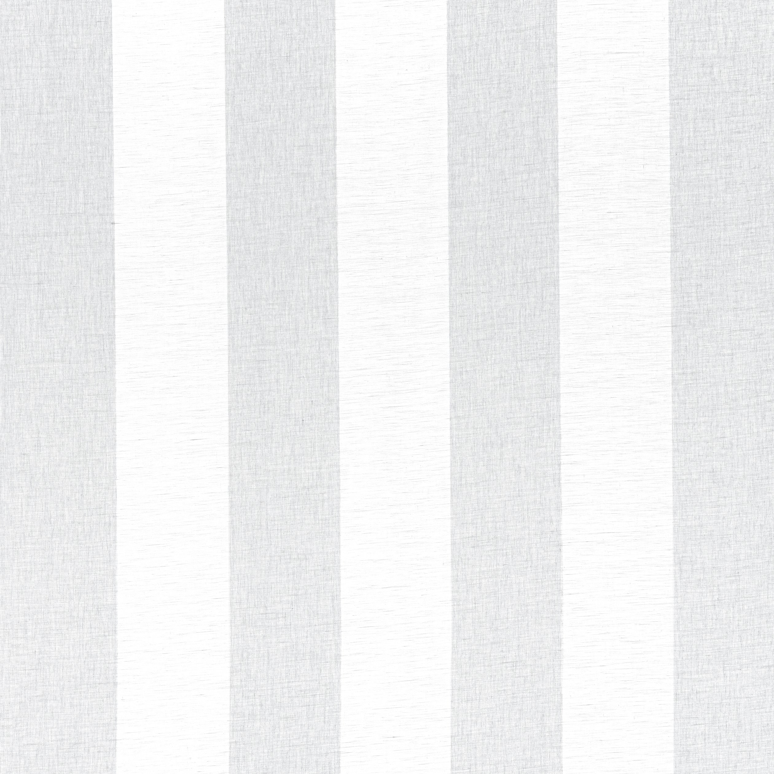 Newport Stripe fabric in platinum and white color - pattern number FWW8217 - by Thibaut in the Aura collection