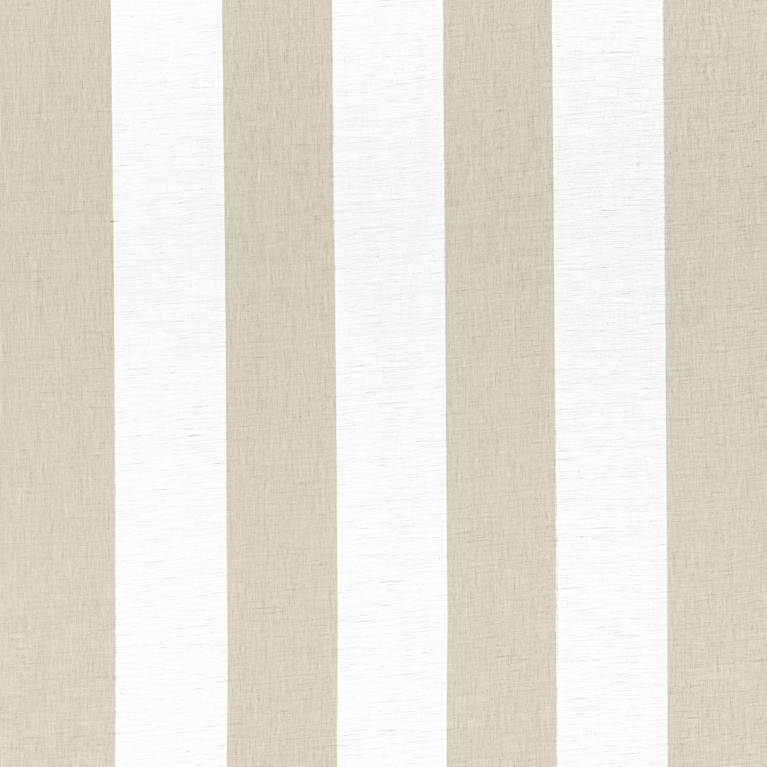 Newport Stripe fabric in jute and white color - pattern number FWW8218 - by Thibaut in the Aura collection