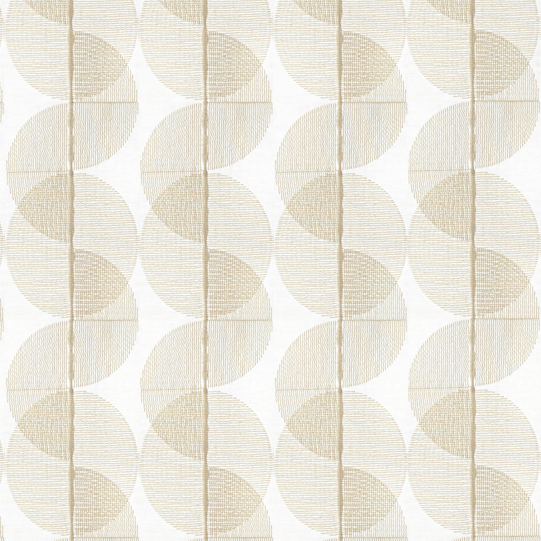 Cyclone Embroidery fabric in linen color - pattern number FWW8253 - by Thibaut in the Aura collection