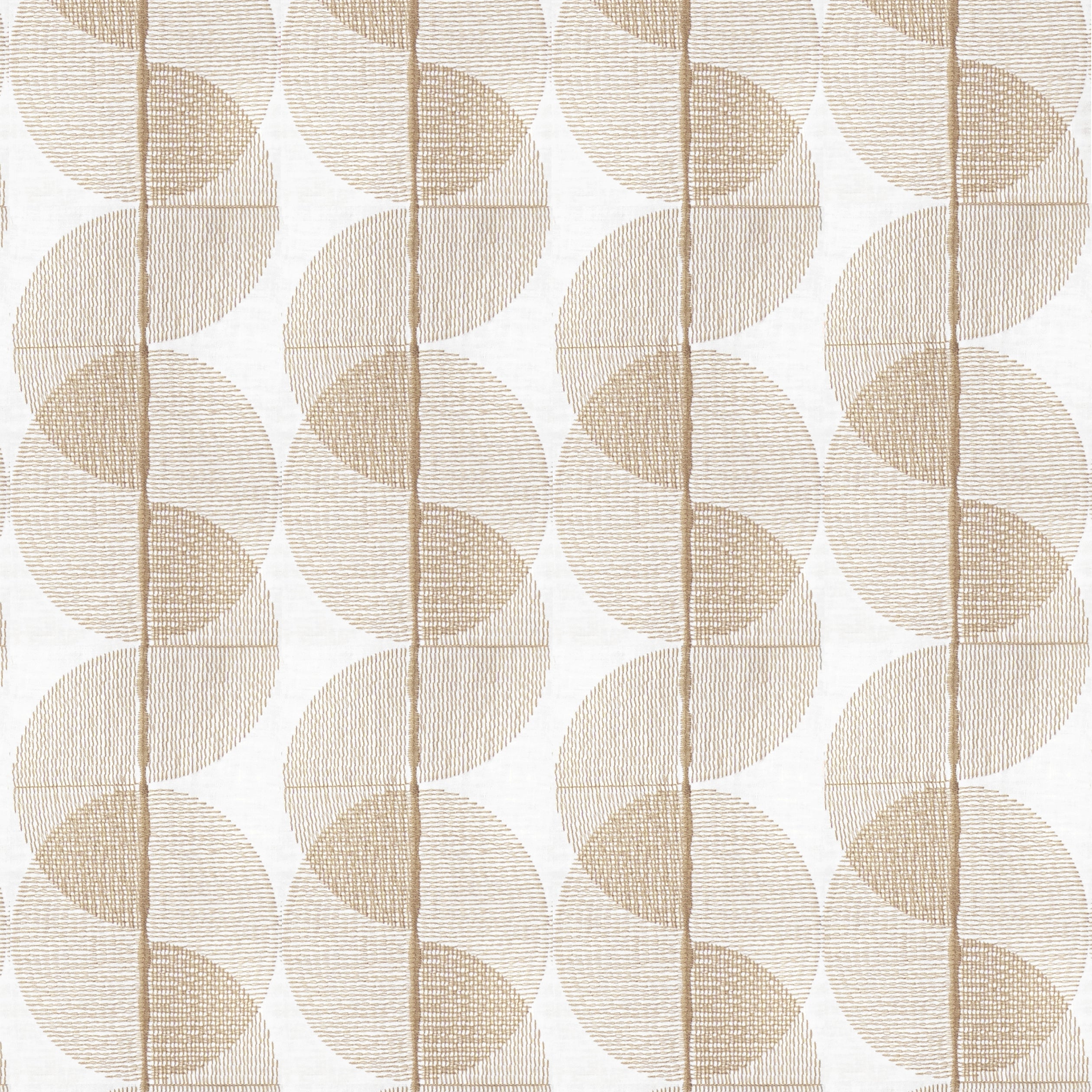 Cyclone Embroidery fabric in mocha color - pattern number FWW8254 - by Thibaut in the Aura collection