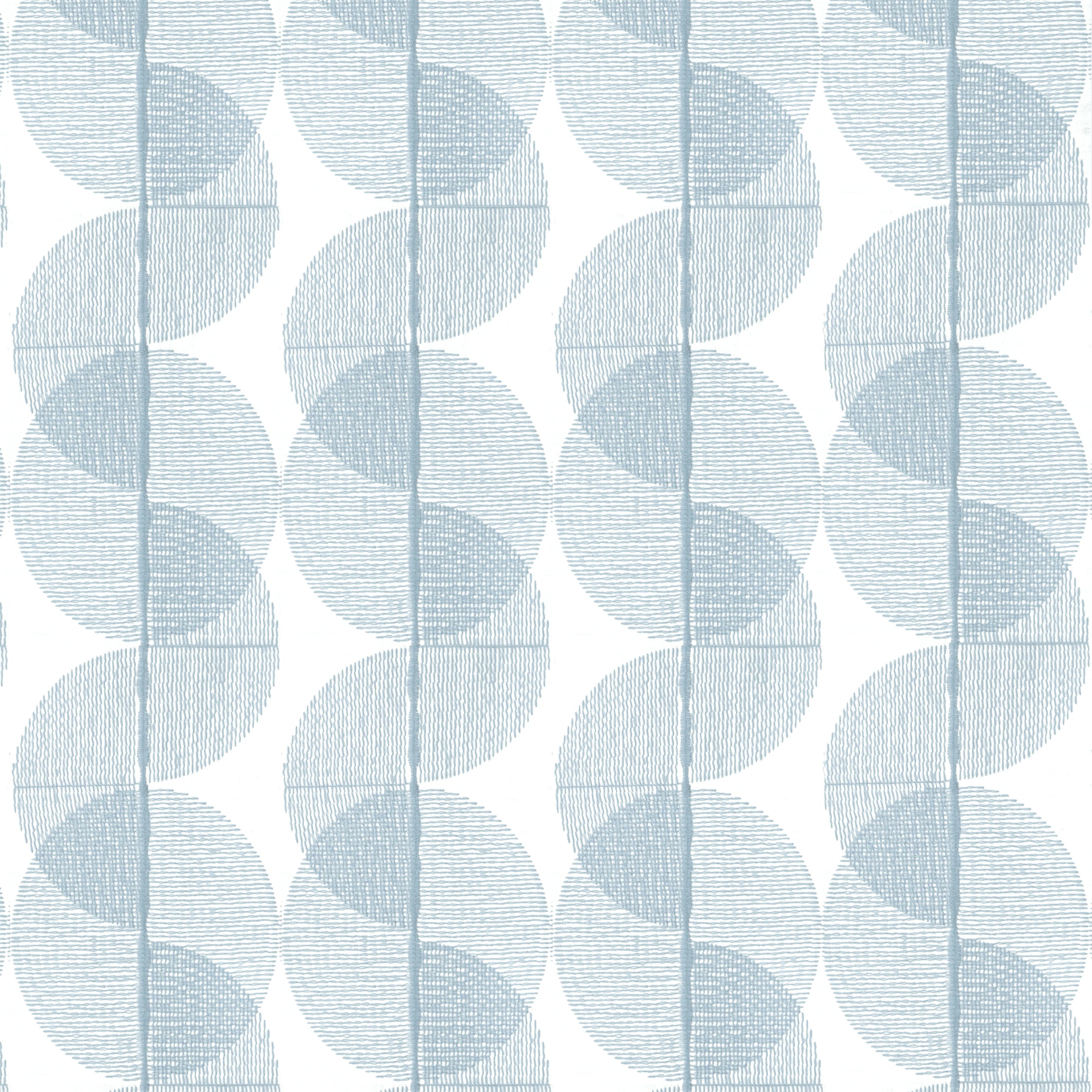 Cyclone Embroidery fabric in ocean color - pattern number FWW8256 - by Thibaut in the Aura collection