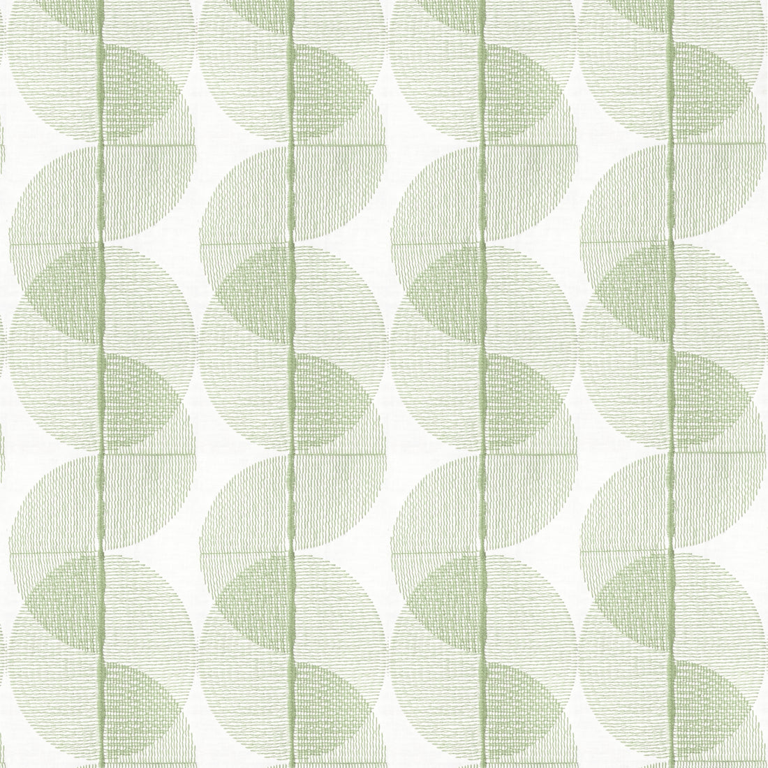 Cyclone Embroidery fabric in aloe color - pattern number FWW8257 - by Thibaut in the Aura collection