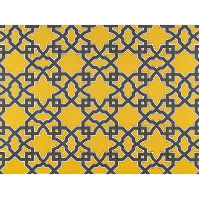 Meridien Avenue fabric in gris/amarillo color - pattern GDT5138.001.0 - by Gaston y Daniela in the Gaston Uptown collection