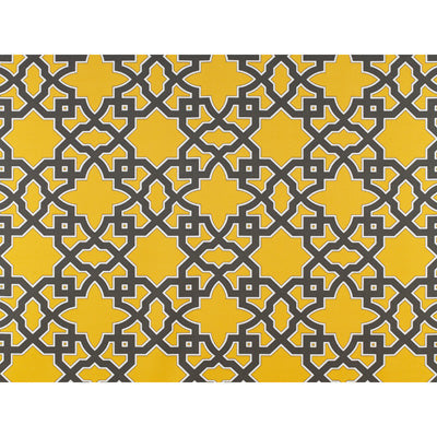 Meridien Avenue fabric in gris/amarillo color - pattern GDT5138.001.0 - by Gaston y Daniela in the Gaston Uptown collection