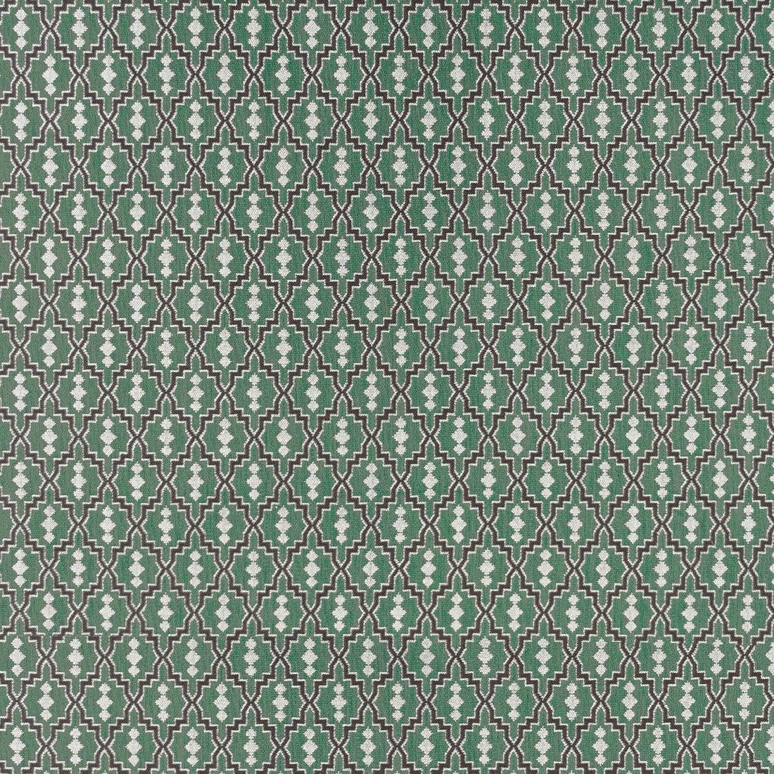 Aztec fabric in verde oscuro color - pattern GDT5152.008.0 - by Gaston y Daniela in the Gaston Rio Grande collection
