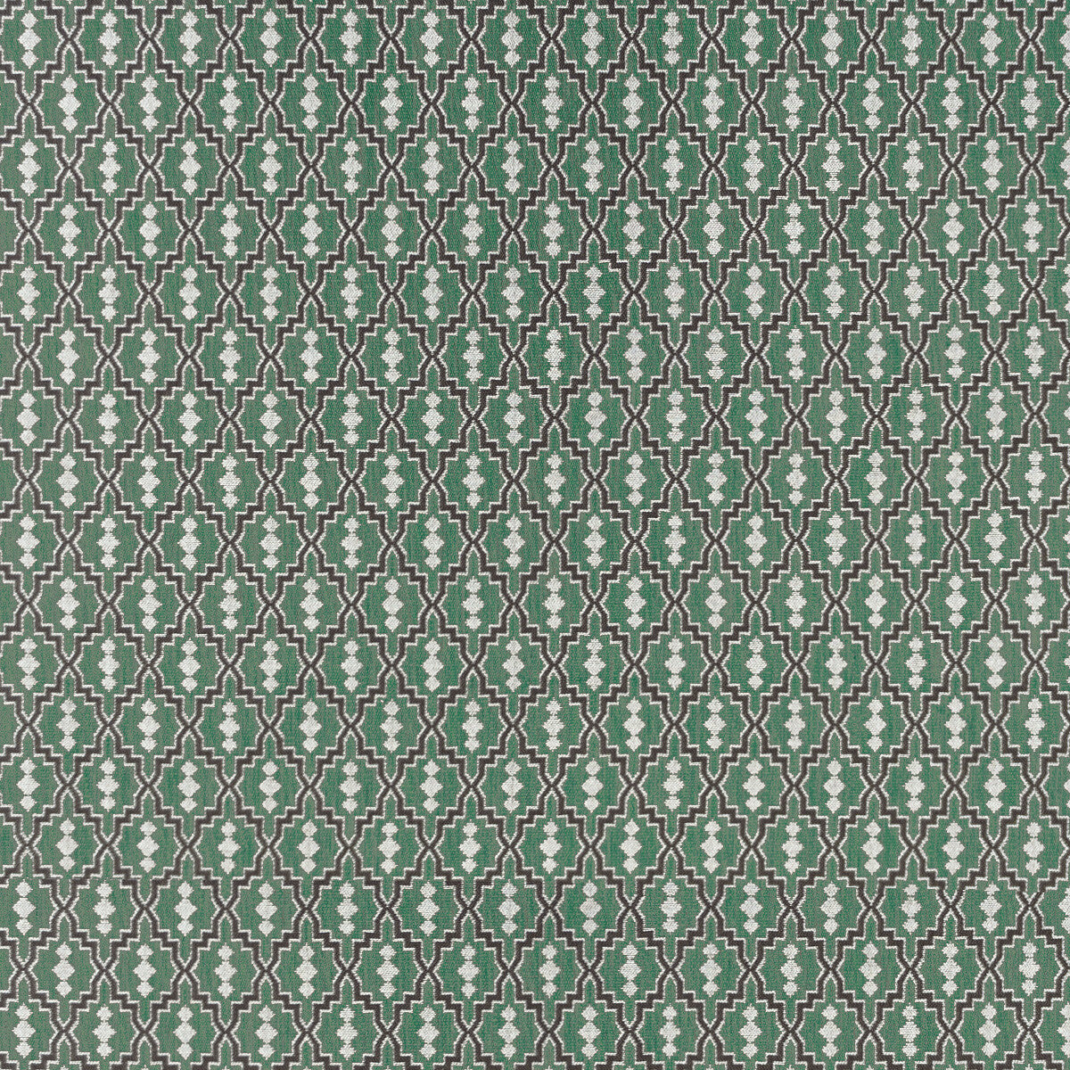 Aztec fabric in verde oscuro color - pattern GDT5152.008.0 - by Gaston y Daniela in the Gaston Rio Grande collection