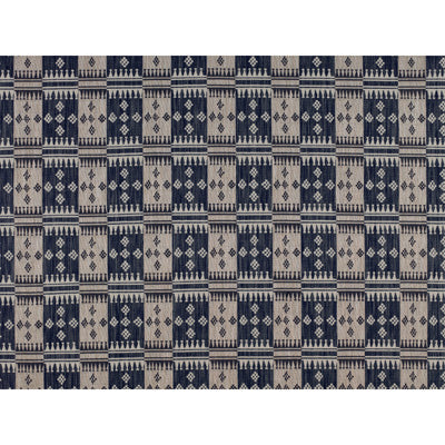 Santa Fe fabric in azul mar/gris color - pattern GDT5153.007.0 - by Gaston y Daniela in the Gaston Uptown collection