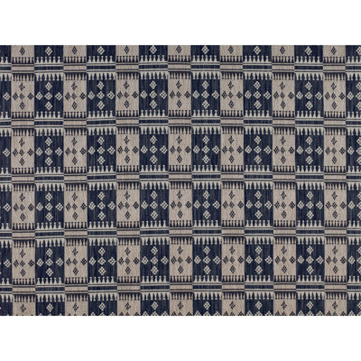 Santa Fe fabric in azul mar/gris color - pattern GDT5153.007.0 - by Gaston y Daniela in the Gaston Uptown collection